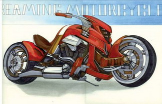 کپی دو بعدی از موتور سیکلت - آلاله بلالی مقدم