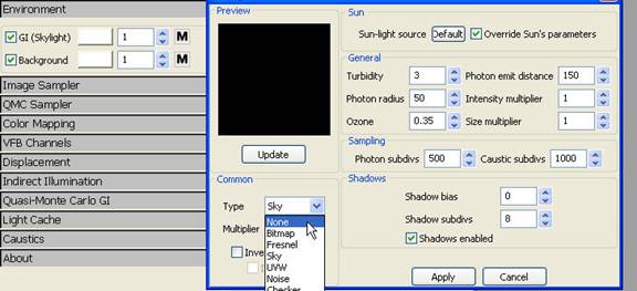 v-ray Skylight